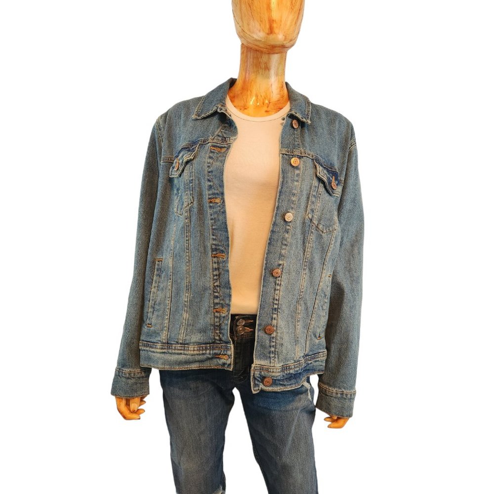 OLD NAVY classic medium wash denim jacket